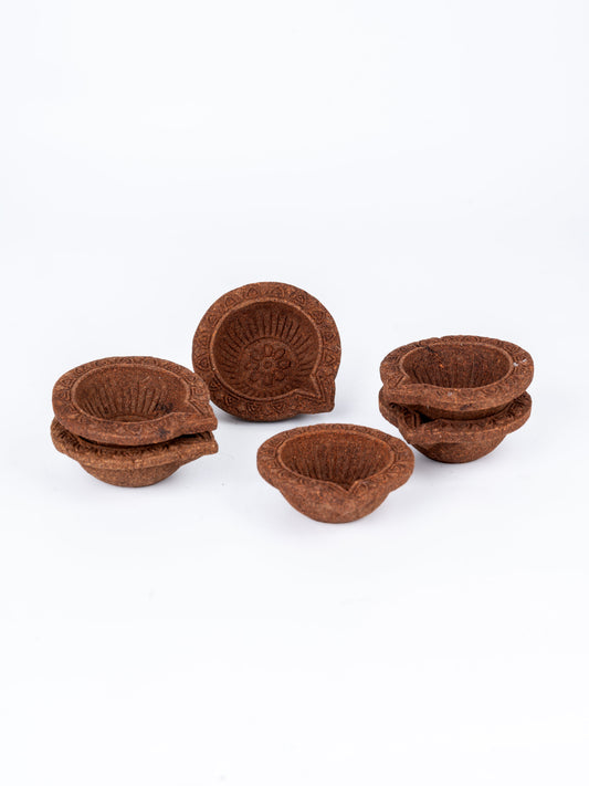 Cow Dung Lamps/Deepa